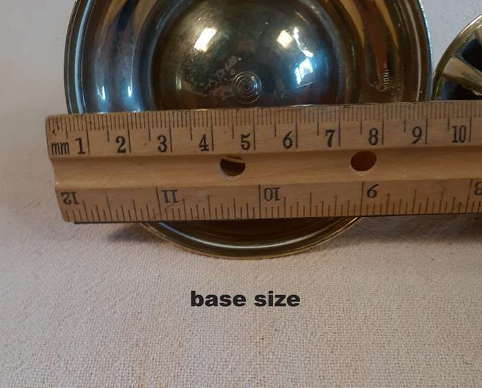 Indian Brass Bell, elephant bell, temple bell - 9 cms base