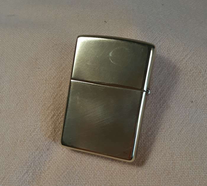 1999 Zippo Slim Cigarette Lighter- Engraved Navy Carrier USS John F Kennedy