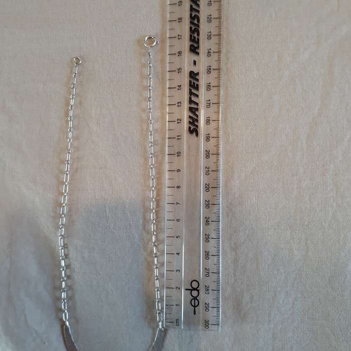 Silver necklace with semi precious stone. Custom made