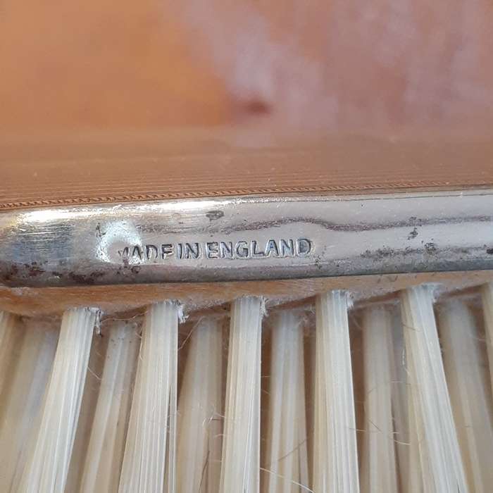 Silver Plated Deco Style vintage Hairbrush