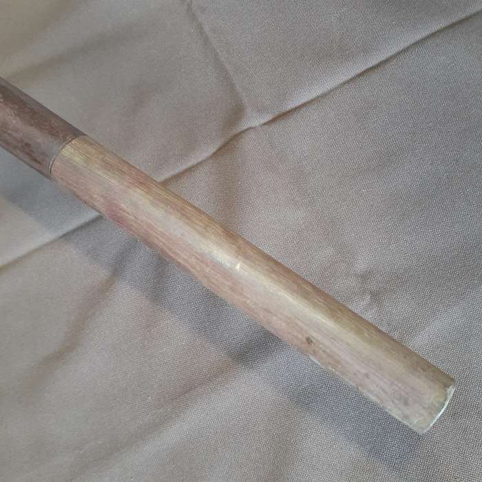 Carved hippo head walking stick - different african woods