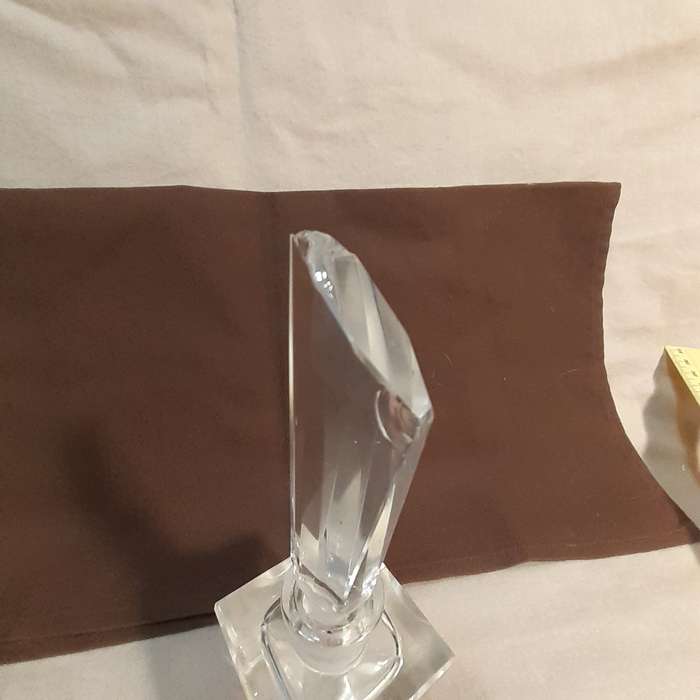 Crystal glass Deco dressing table set - some damage