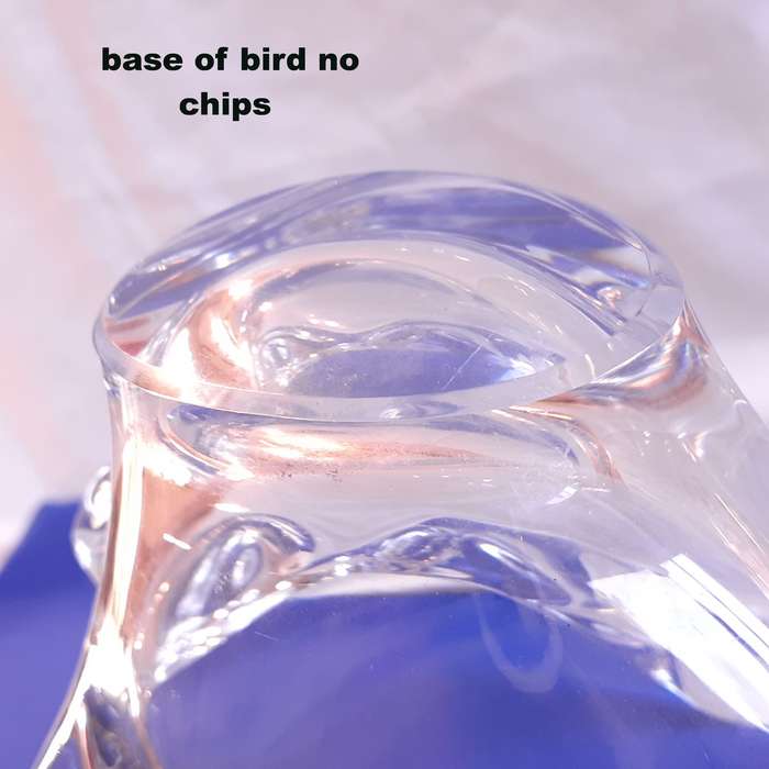 Glass Bird - French Lead Crystal Dove Candy Bowl