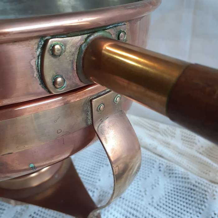 Copper Chafing Dish - DURO BandM Portugal - spirit poaching pan