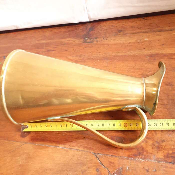 Brass jug Made in England Joseph Sankey and Sons,  vase - water jug  26 cms approx tall