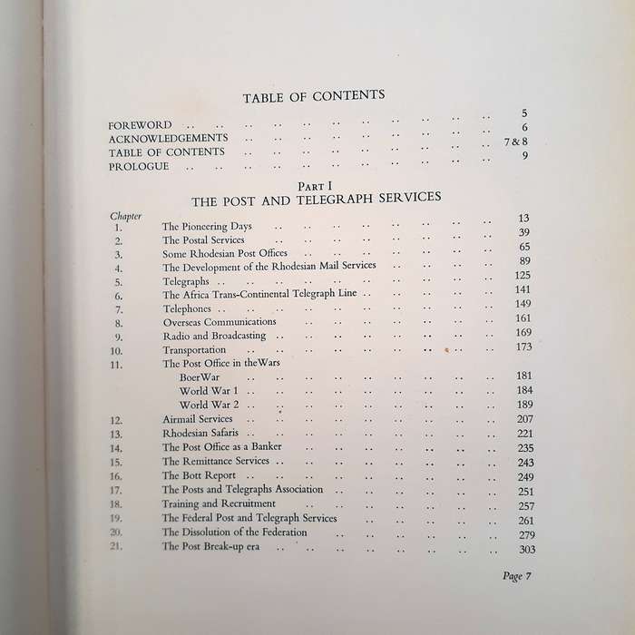 Rhodesia a Postal History  -  R C Smith - Printed in Rhodesia 1967?