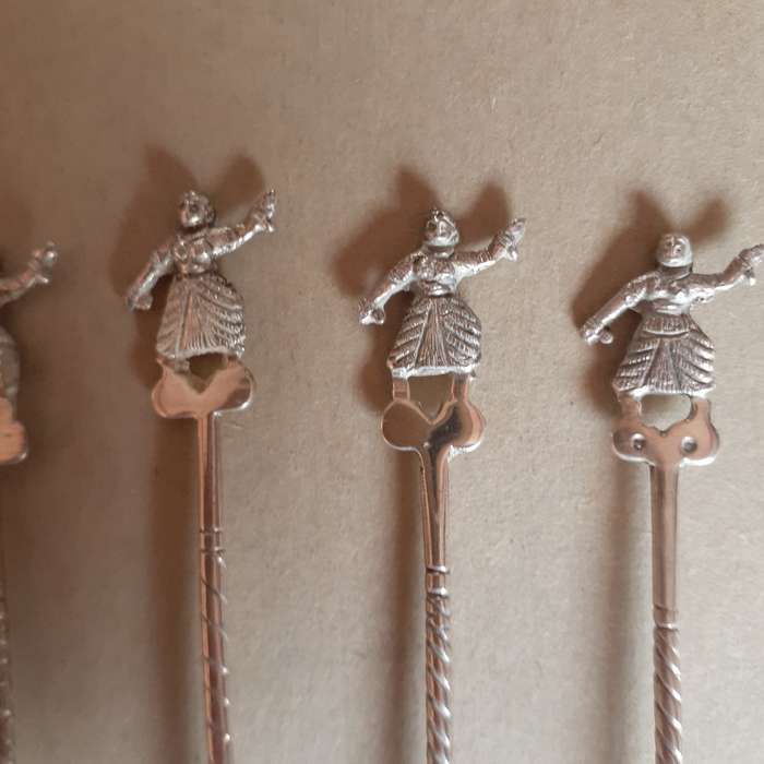 6 teaspoons Thai Bali Indonesian dancers - boxed