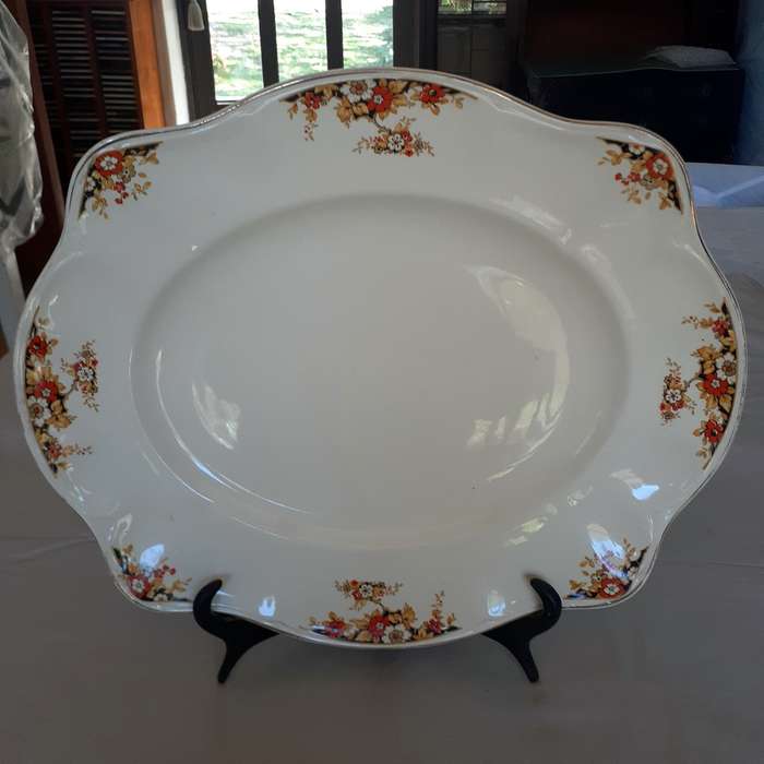 Lg porcelain Platter - Johnson Bros Victorian Pattern  -  40 cms