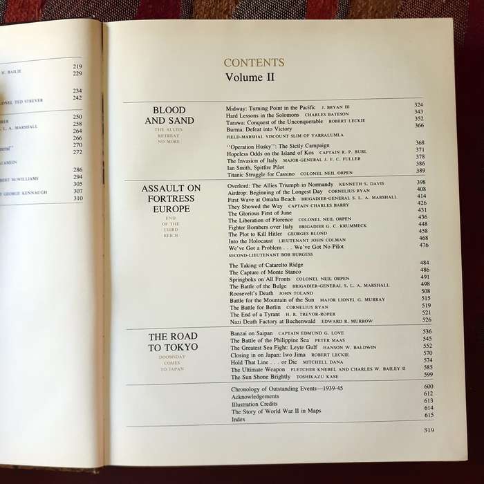 World War volume 1 and 11 Readers Digest Illustrated Story  Two Volumes