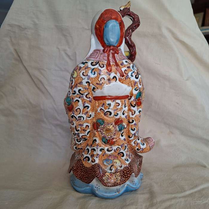 Chinese Immortal Longevity figurine 31 cms tall excellent condition. Shouxing