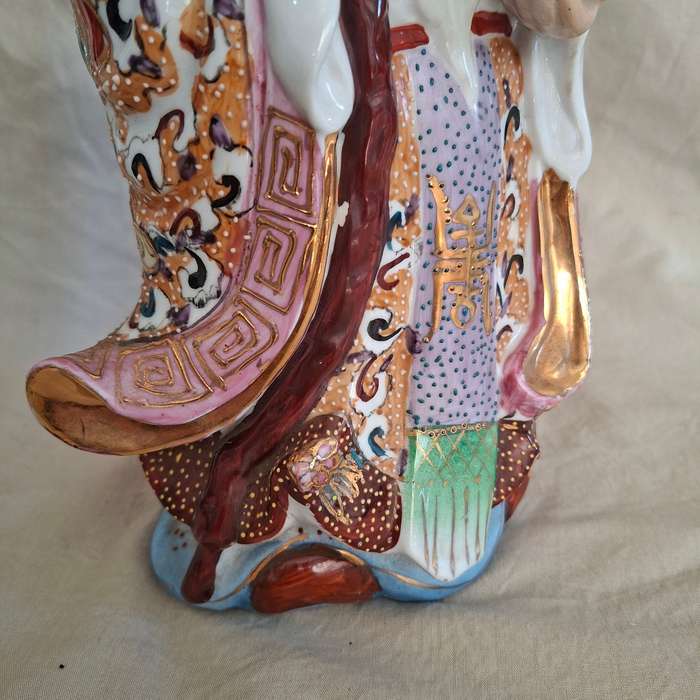 Chinese Immortal Longevity figurine 31 cms tall excellent condition. Shouxing