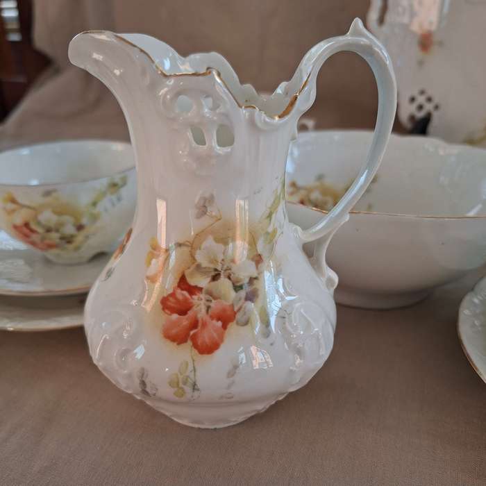 BRC Germany antique tea set Circa 1898-1903 Moliere - 6 trios tea plate jug and bowl