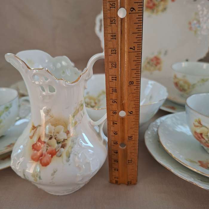 BRC Germany antique tea set Circa 1898-1903 Moliere - 6 trios tea plate jug and bowl