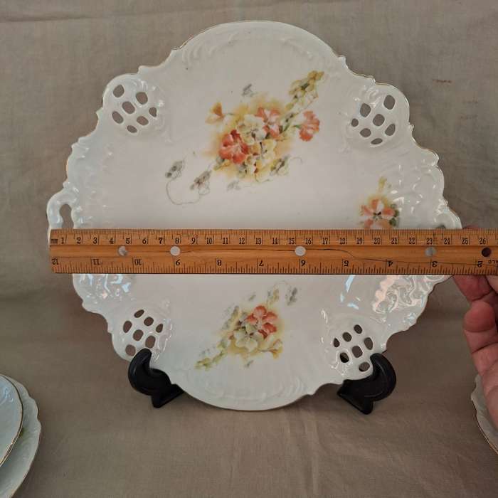 BRC Germany antique tea set Circa 1898-1903 Moliere - 6 trios tea plate jug and bowl