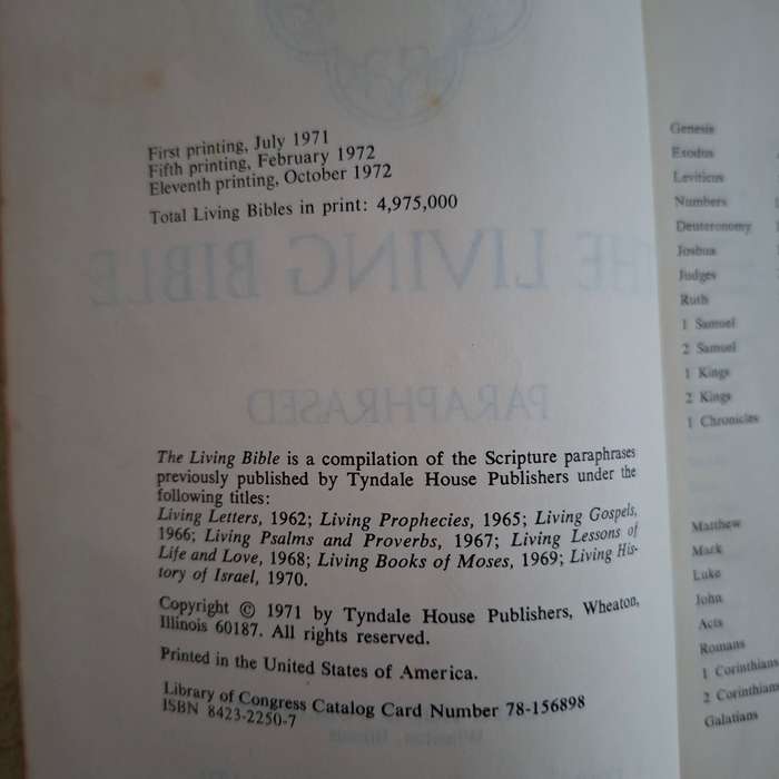 The Living Bigle Paraphrased - 1972 reprint