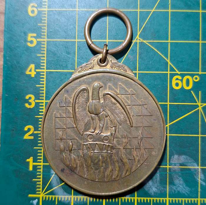 Zimbabwe independence medal 18 april 1980 - bronze stamped No. 14572