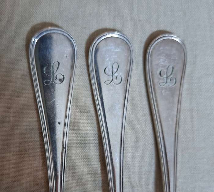 9 Mappin and Webb forks -  L monogram
