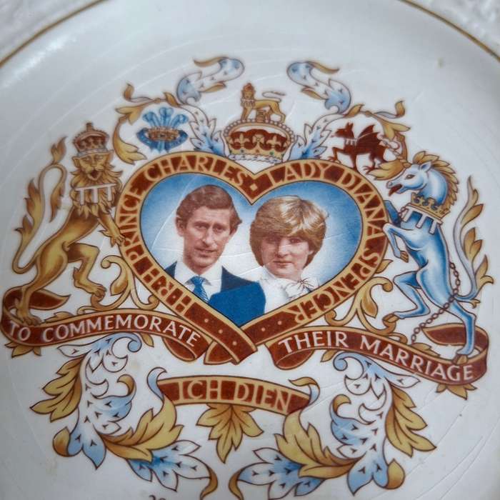 Commemorative plate Charles and Diana Marriage July 1981 - 18cms