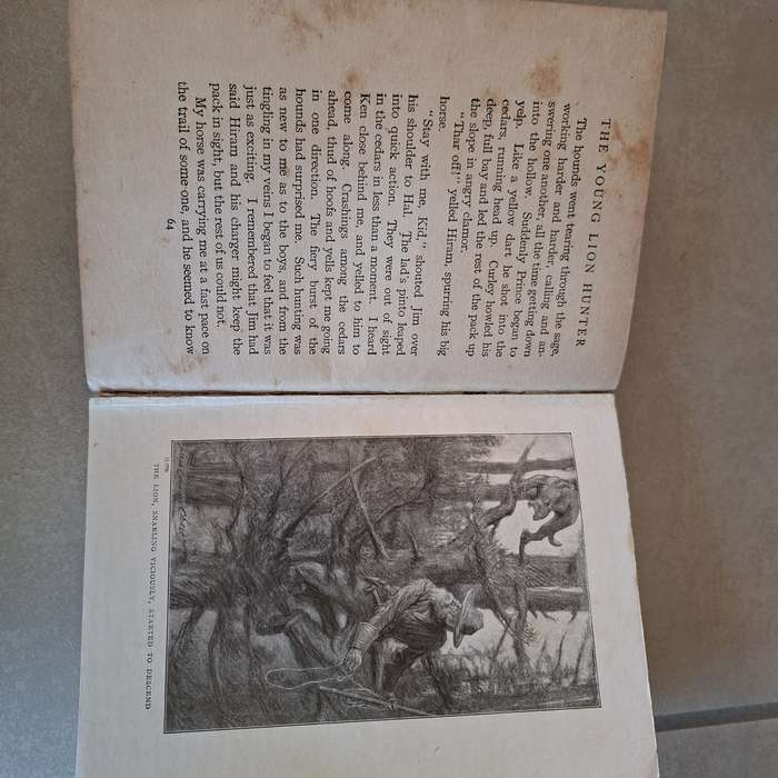 The Young Lion Hunter - Zane Grey - Published Circa 1930.   Hardcover
