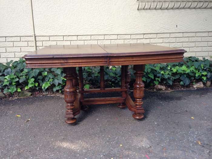 French Oak Table with Gallery Bove (4-6 Seater)