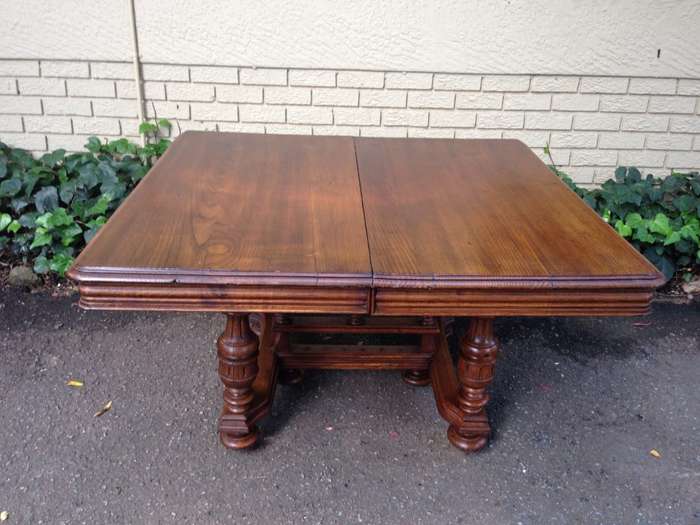 French Oak Table with Gallery Bove (4-6 Seater)
