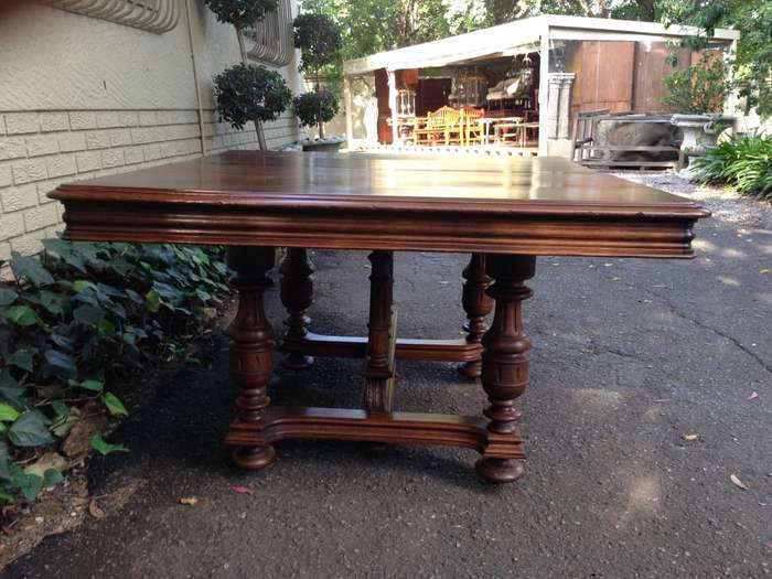 French Oak Table with Gallery Bove (4-6 Seater)