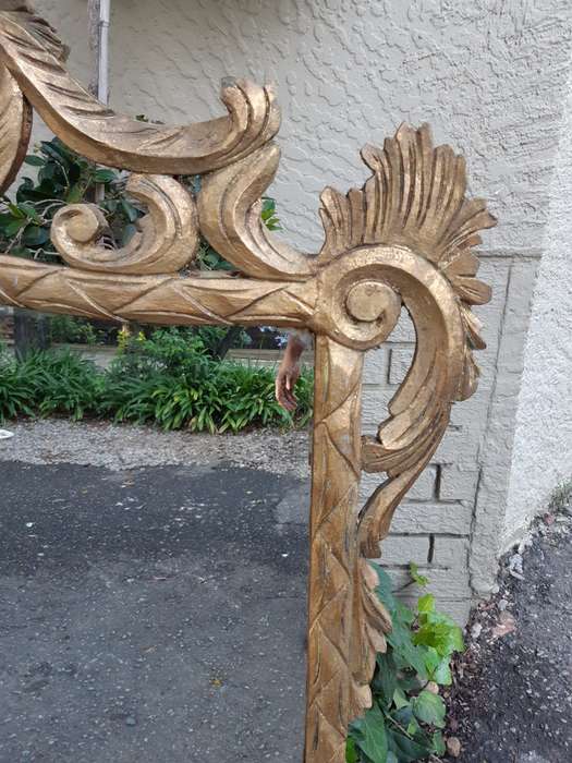 Ornate Hand Gilded in Gold Leaf Mirror