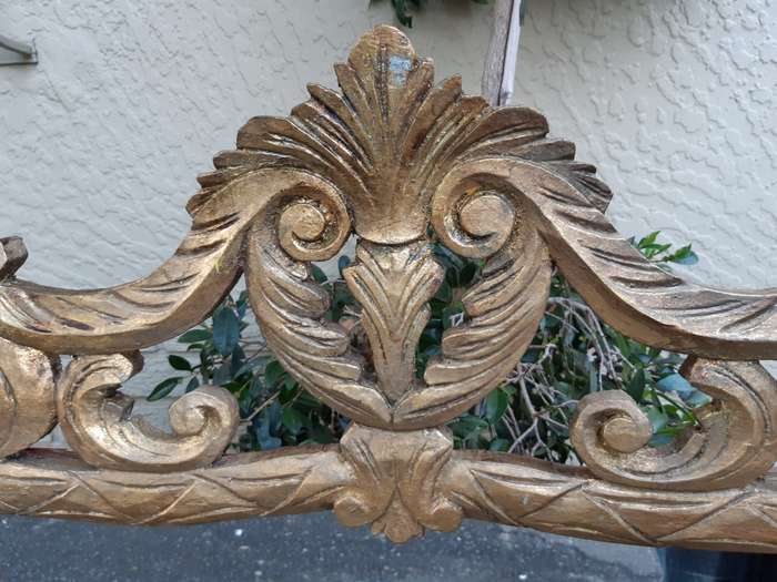 Ornate Hand Gilded in Gold Leaf Mirror