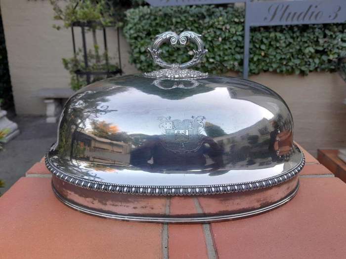 A  20th Century Victorian Silver-plate Food Dome