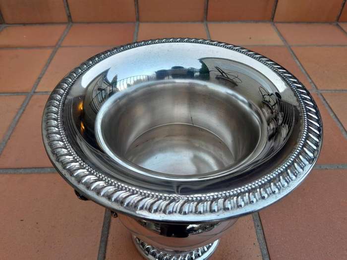 A Late 20th Century Georgian Style Silver-Plate Wine Cooler