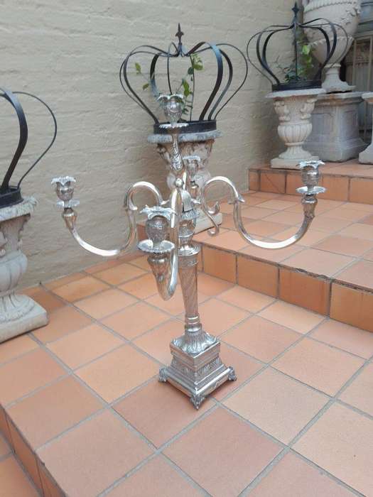 An Early 20th Century Silver Plate Centre Piece Candelabra of Large Proportion
