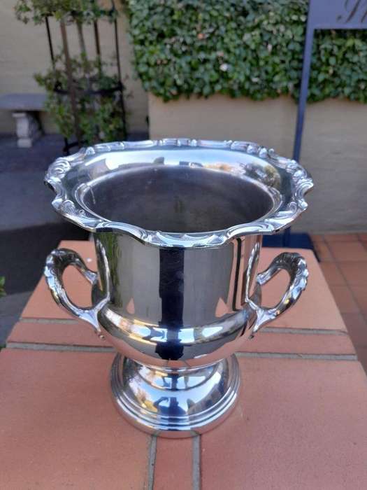 A 20TH Century Silver-Plate Champagne / Wine Cooler With Handles