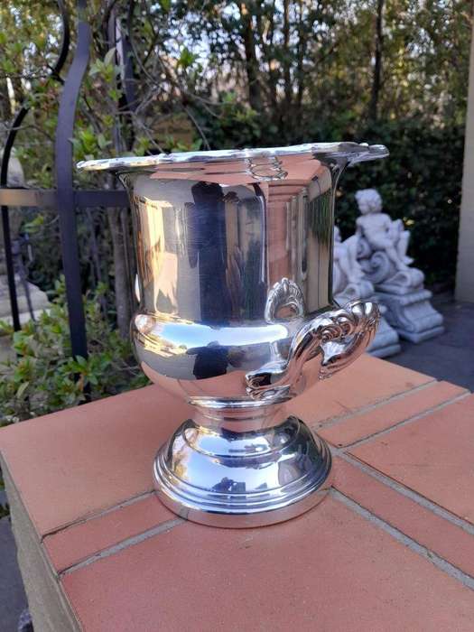 A 20TH Century Silver-Plate Champagne / Wine Cooler With Handles