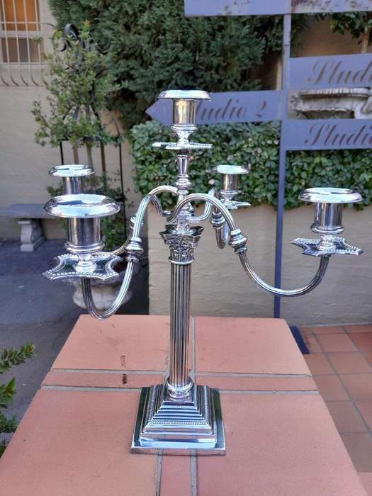 A 20th Century Mappin & Webb Electroplated Candelabra