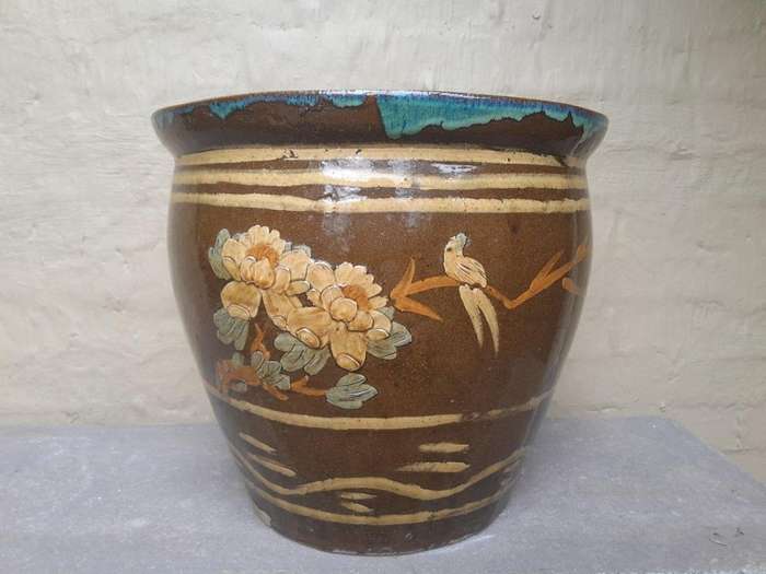 A 20th Century Pair Of Chinese Jardinieres Of Large Proportions