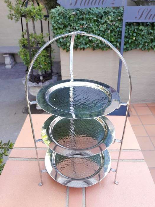 A 20th Century Silver-Plate Cake / Food Circular Stand