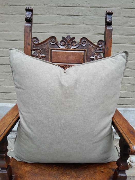 An English Khaki Cushion