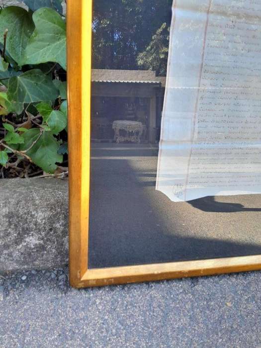 A 20TH Century Framed Indenture