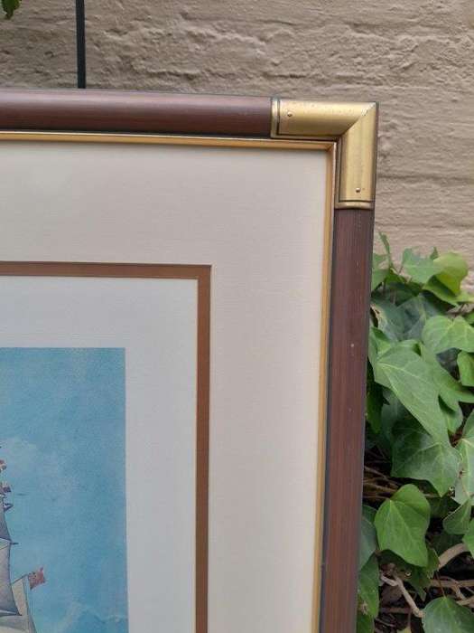 A 20th Century English  Framed Photolithograph of The Clipper