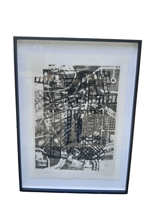 A 20th Century Large Abstract Composition. Signed Darryl Betz