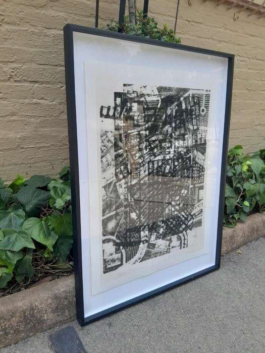 A 20th Century Large Abstract Composition. Signed Darryl Betz