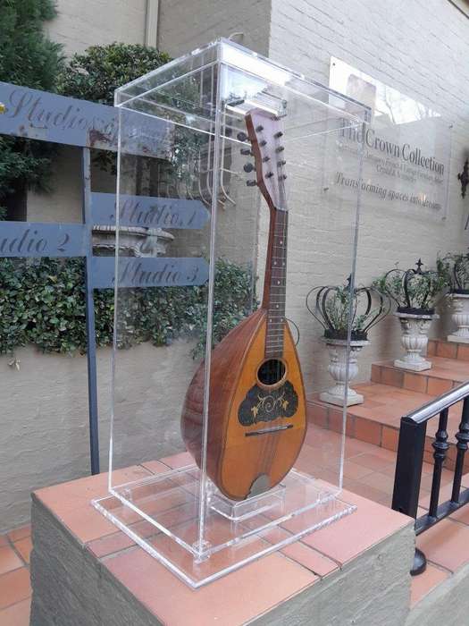 A 20th Century Philadelphia Mandolin Encased In A Custom-Made Perspex Box