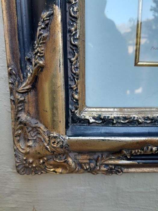 A 20th Century Ornately Framed Mask Signed