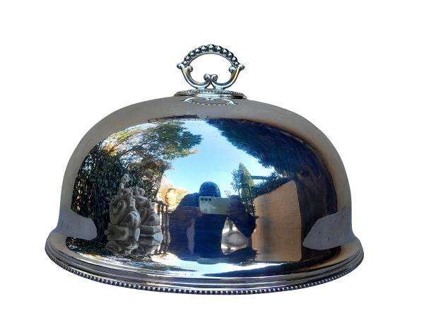 An Antique 19th Century Sheffield Electroplate Food Dome