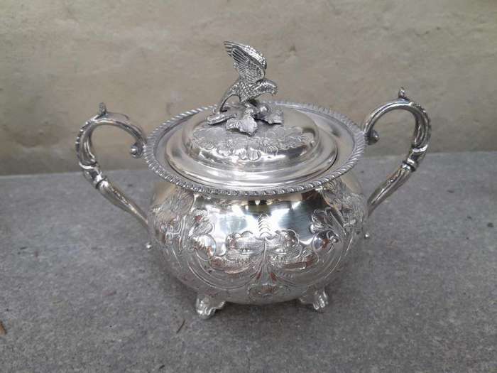 An Antique 19th Century John Turton Victorian Silver Plated Tea / Coffee Set