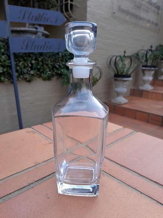 A Set Of Two Cut Glass Crystal Decanters