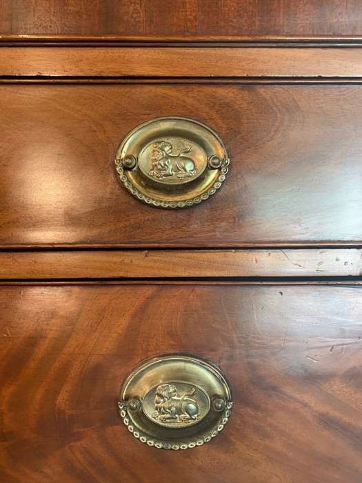 George III Flame Mahogany Chest on Chest