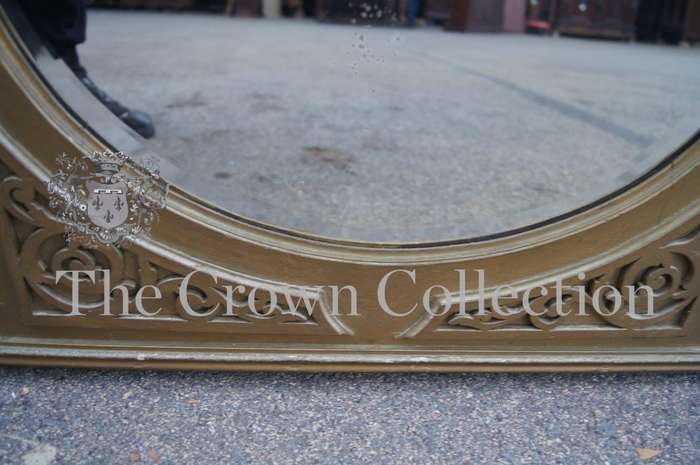 Gilt Framed Serpentine Bevelled Mirror