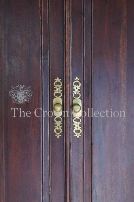 20th Century French Indo Colonial Solid Teak Armoire