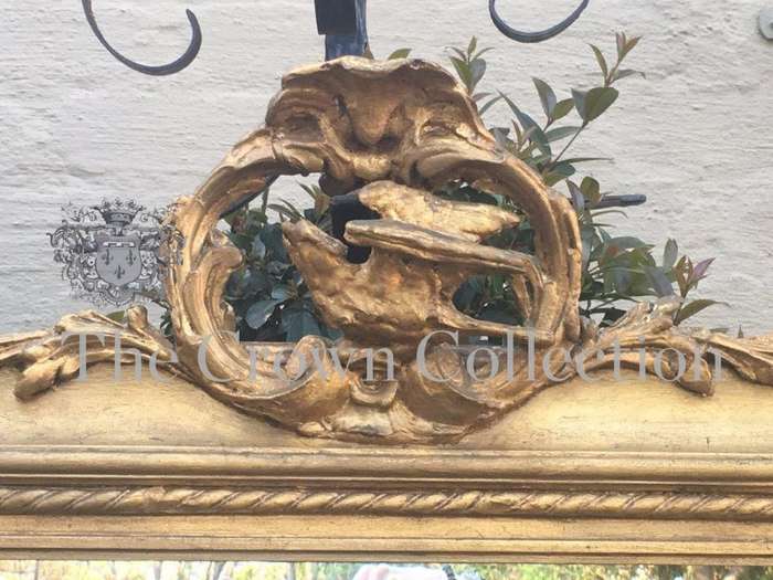 Gilt Framed Rectangular Mirror with Bevelled Plate